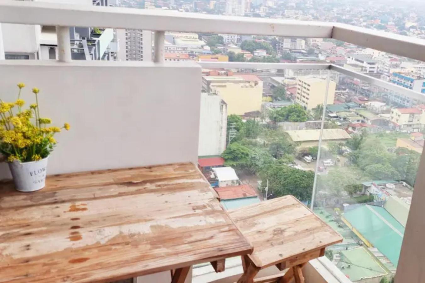 شقة Great View With Balcony In Araneta Center مانيلا المظهر الخارجي الصورة